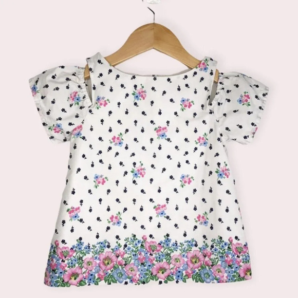 Janie and Jack blouse cold shoulder floral breeze size 4 years - Picture 1 of 9